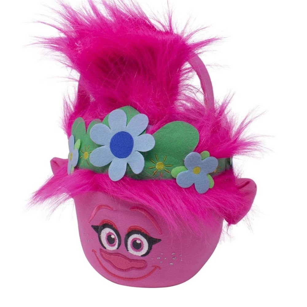 Universal Trolls Poppy Medium Plush Basket, Multi